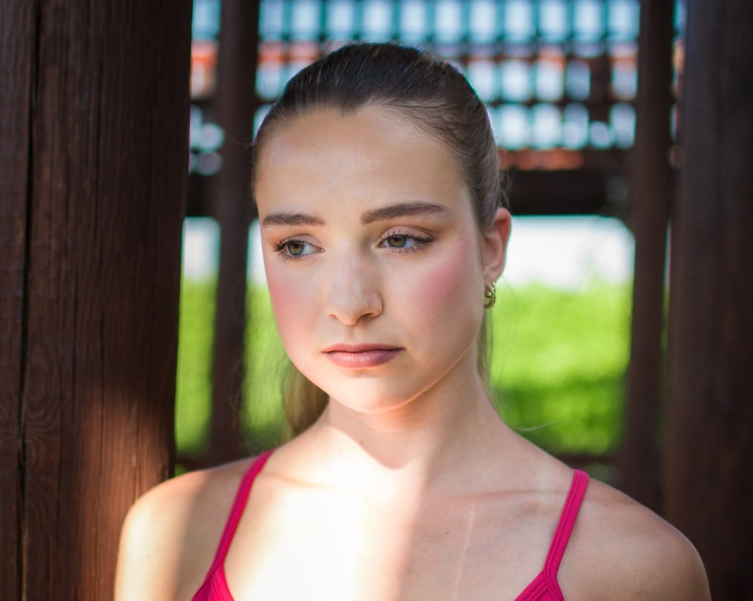 Woman applying blush for a natural everyday look