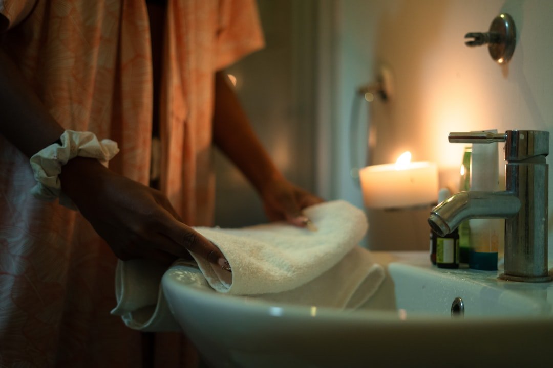 Hand and foot care products prepared for an evening routine