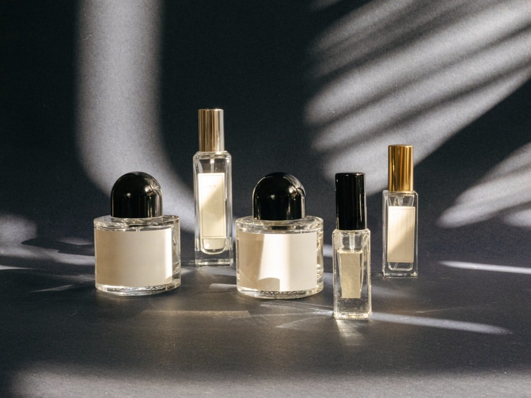 Perfume sample vials used for testing at home